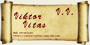 Viktor Vitas vizit kartica